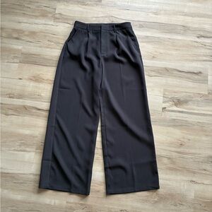 Cider Wide Leg Pants in Dark Grey